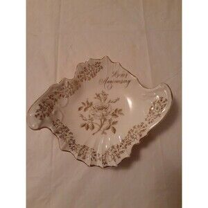 Vtg Norcrest Happy Anniversary Dish AB-113 Japan